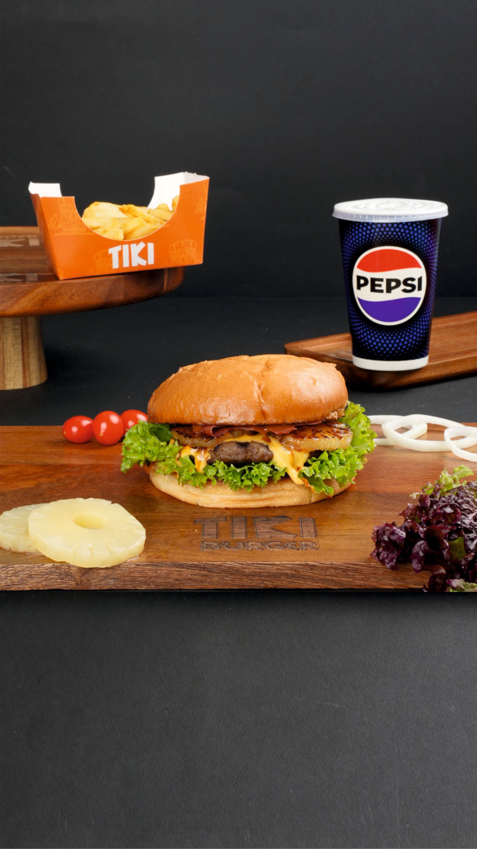 هاواي برغر كومبو